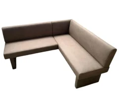 K+W Bänke|Eckbank 4195 Lederoptik Nougat Braun Gestell Lederoptik Nougat