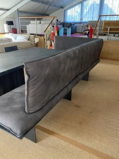 Riva1920 Bänke|Eckbank Sequoia Leder Comoscio 10 Grau