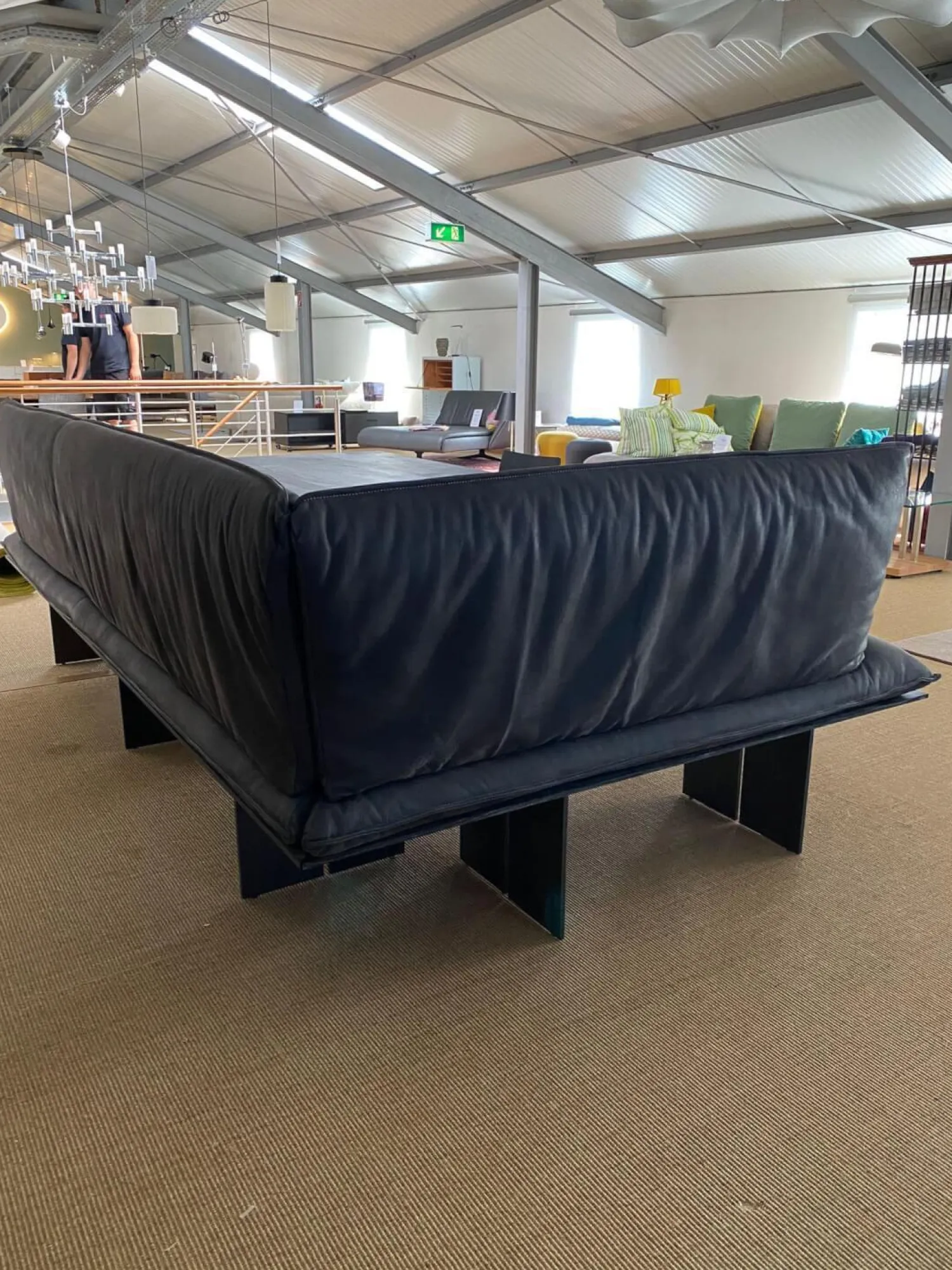 Riva1920 Bänke|Eckbank Sequoia Leder Comoscio 10 Grau