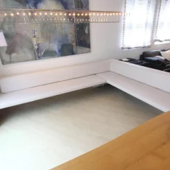 Walter Knoll Bänke|Eckbank Together 290 Bezug Leder Cashmere 1344 Light Grey Hellgrau Mit Kunststoffgleitern