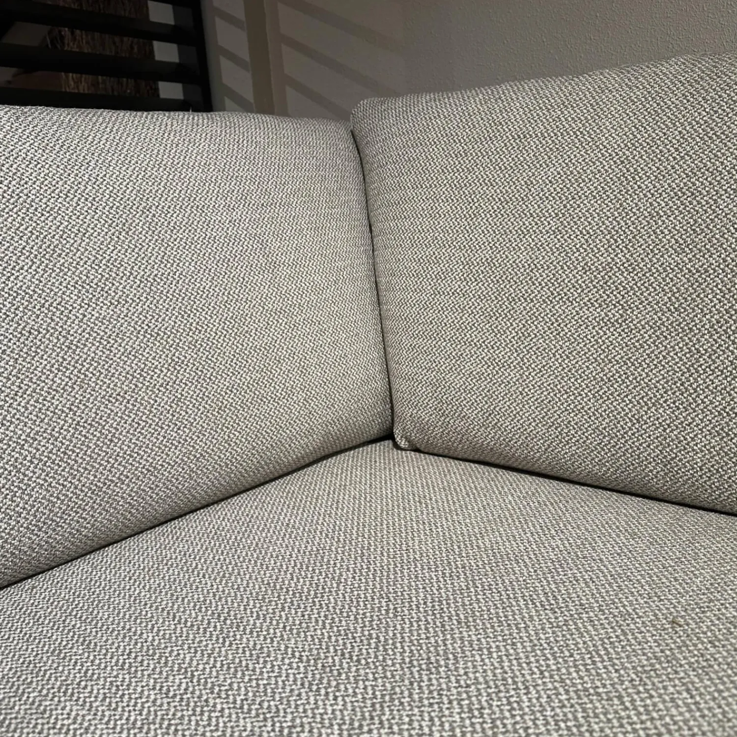 Eigene Herstellung Wohnlandschaften|Eckgarnitur Adino Bezug Stoff 4183 Shaggy 3525 Light Grey Grau Und 1605 Velvet Raven Anthrazit Ohne Kissen