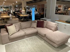 Musterring Ecksofas|Eckgarnitur SO Dallas PL OTR Stoff Be Trendy 1673 Rose Rot Braun Inklusive Kissen