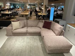 Musterring Ecksofas|Eckgarnitur SO Dallas PL OTR Stoff Be Trendy 1673 Rose Rot Braun Inklusive Kissen