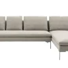 B&B Italia Ecksofas|Eckiges Sofa Charles Stoff Rattier Seil Beige Innenrahmen Stahlrohre Füße Aluminiumguss Inklusive Kissen
