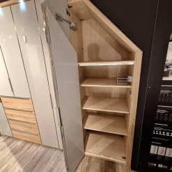 Nolte Kleiderschränke|Eckkleiderschrank Nika Seidengrau Sonoma Eiche Horizont 100