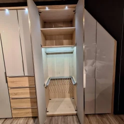 Nolte Kleiderschränke|Eckkleiderschrank Nika Seidengrau Sonoma Eiche Horizont 100