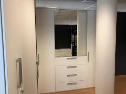 Nolte Kleiderschränke|Eckschrank Horizont 10 Polarweiß Innen Leinenoptik