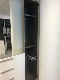 Nolte Kleiderschränke|Eckschrank Horizont 10 Polarweiß Innen Leinenoptik