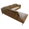 Tommy M Ecksofas|Ecksofa 3215 L Ferrara Leder Sauvage Stone Füße M058S18