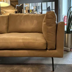 Tommy M Ecksofas|Ecksofa 3215 L Ferrara Leder Sauvage Stone Füße M058S18
