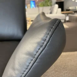 himolla Ecksofas|Ecksofa 1928 Leder 31 Longlife Moor Fuß Edelstahloptik