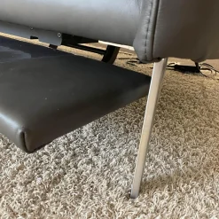 himolla Ecksofas|Ecksofa 1928 Leder 31 Longlife Moor Fuß Edelstahloptik