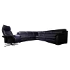 himolla Polstergruppen|Ecksofa 1505 Leder L24 Longru Pazifik Dunkelblau Inklusive Relaxsessel Small 7052 35U44