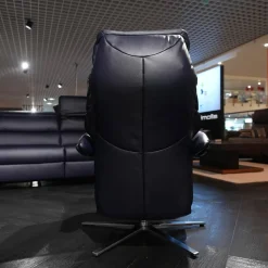 himolla Polstergruppen|Ecksofa 1505 Leder L24 Longru Pazifik Dunkelblau Inklusive Relaxsessel Small 7052 35U44