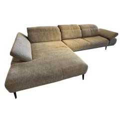 W. Schillig Ecksofas|Ecksofa 24405 Levi Stoff S2298 Pepper Grau Fuß Schwarz mit Sitzvorzug Motorisch