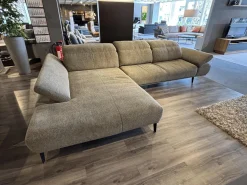 W. Schillig Ecksofas|Ecksofa 24405 Levi Stoff S2298 Pepper Grau Fuß Schwarz mit Sitzvorzug Motorisch