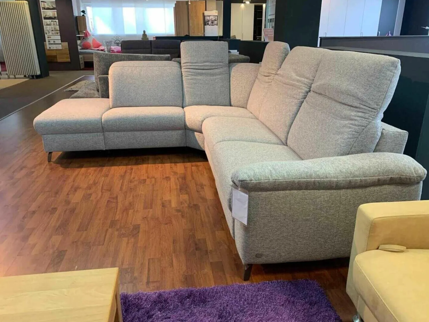 himolla Ecksofas|Ecksofa 1061 Stoff 14 Bodflu8 Gletscher Superlastic Med Fuß 68 Bronze