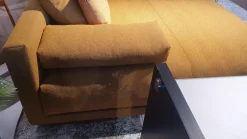 freistil Rolf Benz Ecksofas|Ecksofa 142 Stoff 1 Medium Braun Beige mit 8 Kissen