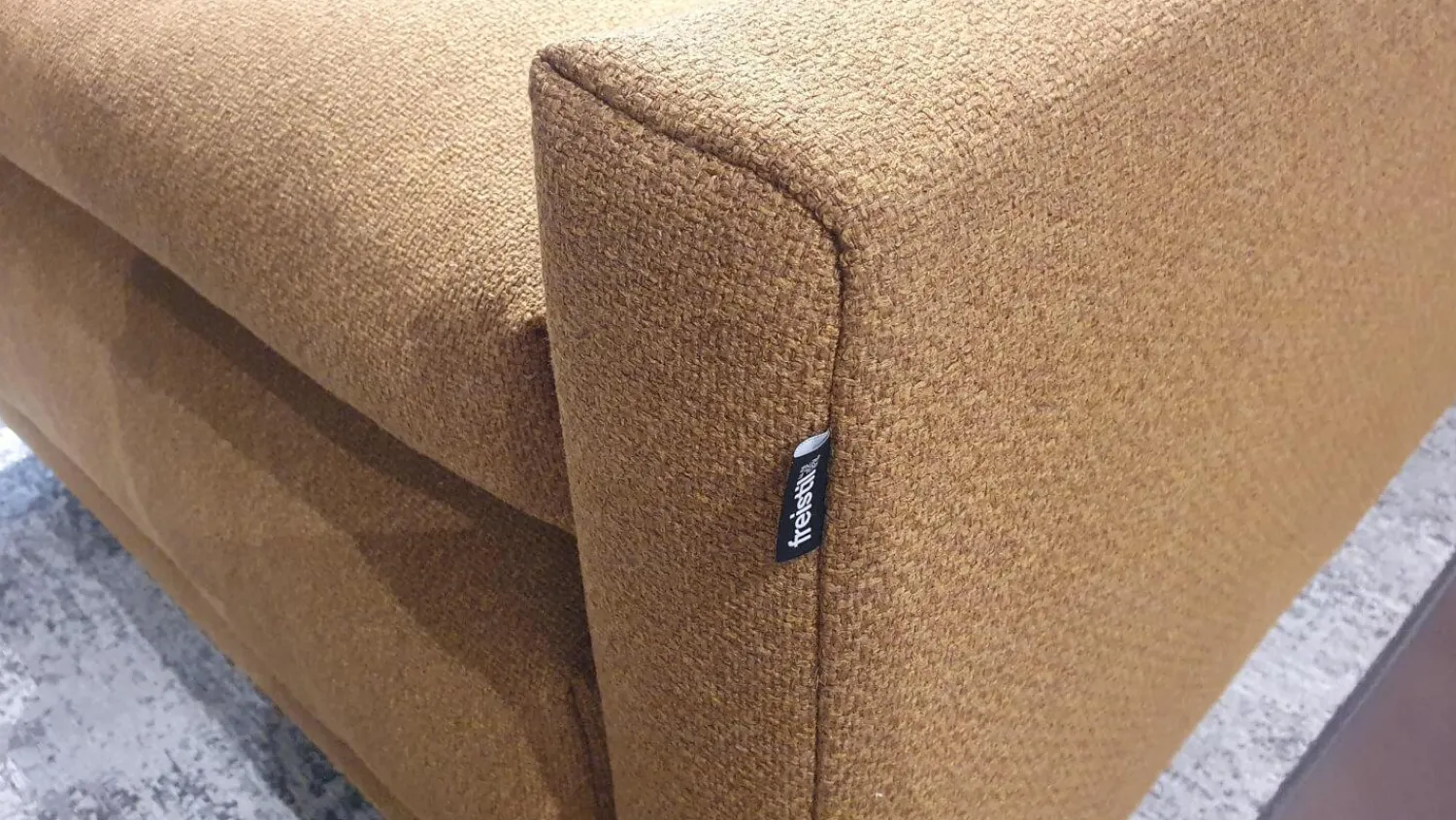 freistil Rolf Benz Ecksofas|Ecksofa 142 Stoff 1 Medium Braun Beige mit 8 Kissen