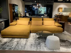 freistil Rolf Benz Ecksofas|Ecksofa 142 Stoff 1 Medium Braun Beige mit 8 Kissen