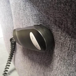 Arco Ecksofas|Ecksofa 50003 Stoff Dana Stahl mit Relaxsessel und verschiedenen Funktionen