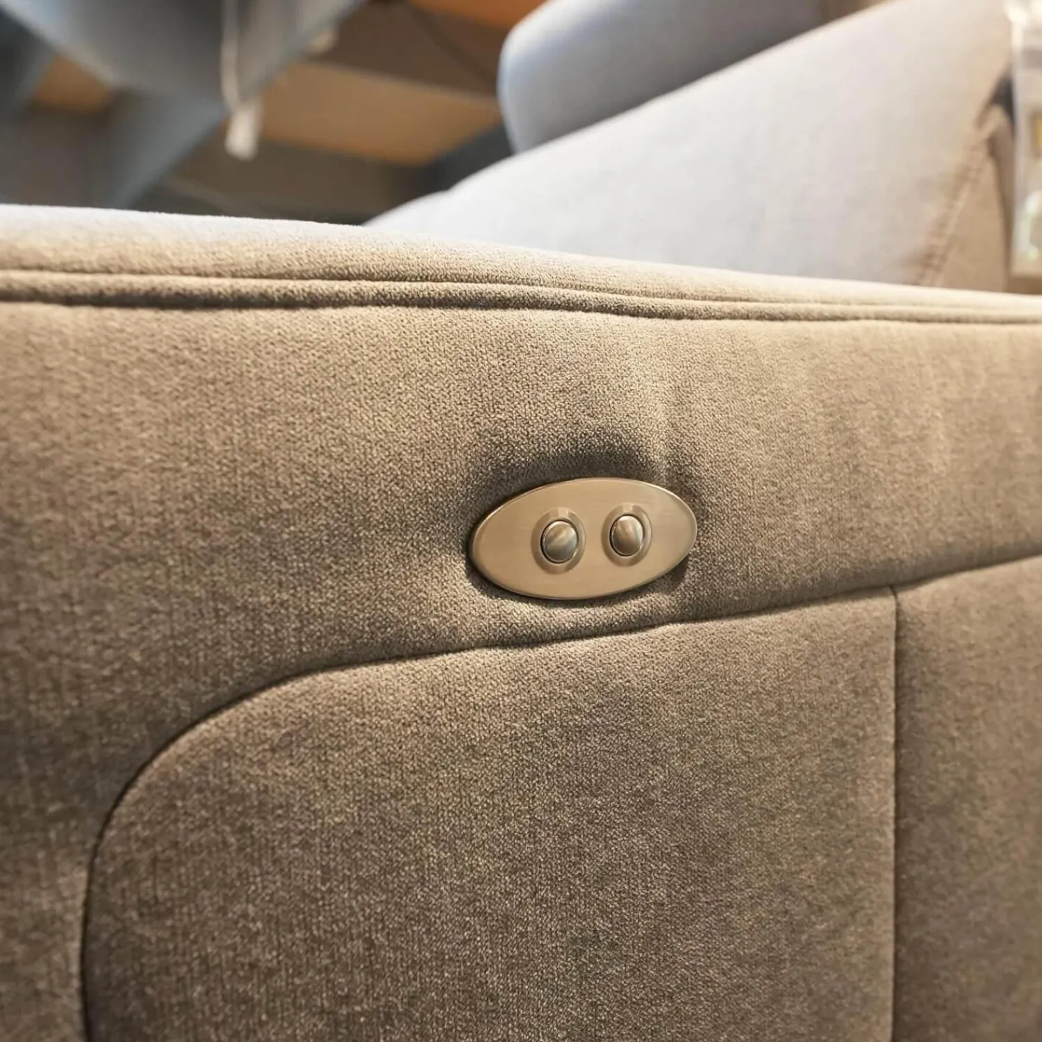 Zehdenick Ecksofas|Ecksofa 4305 Stoff Miro Silver Grau Füße Metall Inklusive Kopfstütze