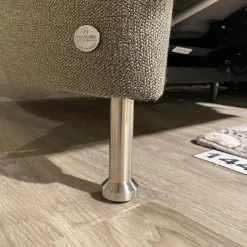 himolla Ecksofas|Ecksofa 1924 Stoff Q2 Fashion Rauch Grau Füße Aluminium Mit Elektrischen Verstellungen