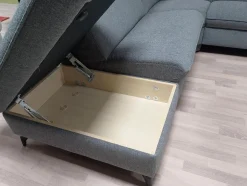 himolla Ecksofas|Ecksofa 1926 Stoff Q2 Melange Mare Grau mit Relaxfunktion