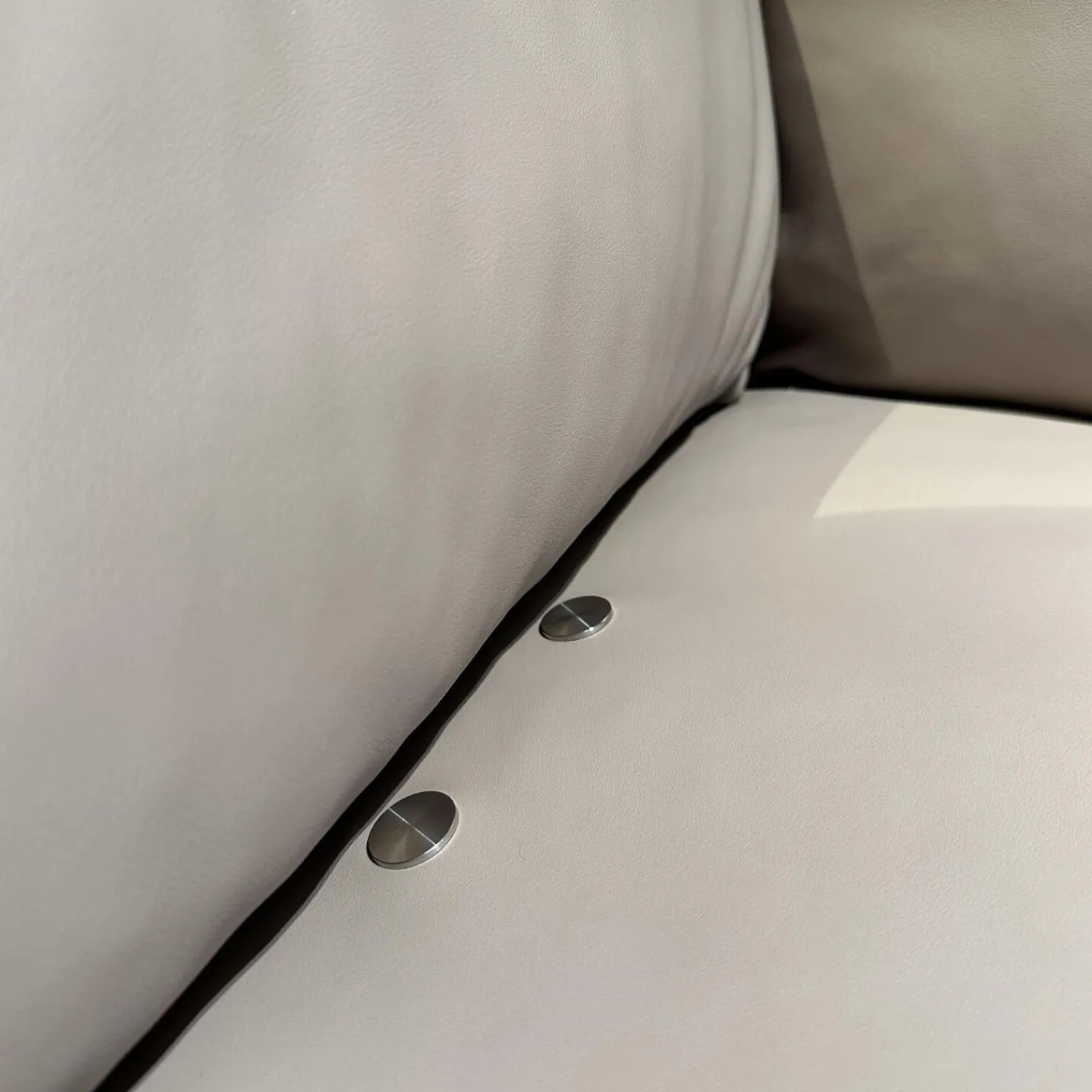 Erpo Ecksofas|Ecksofa 05550001 XC Leder Touch J Stone Beige Fuß Aluminium