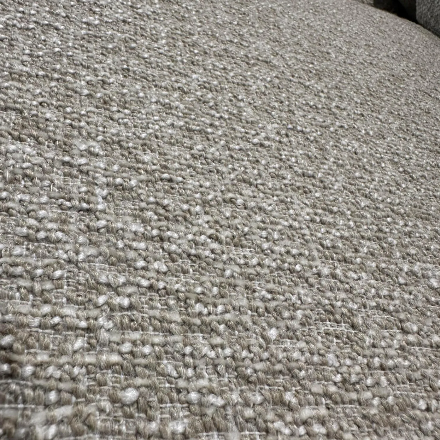 Erpo Ecksofas|Ecksofa 05550003 XC Stoff 19 Serra 2041 02 Beige Grau Metallfuß 57 Matt Chrom