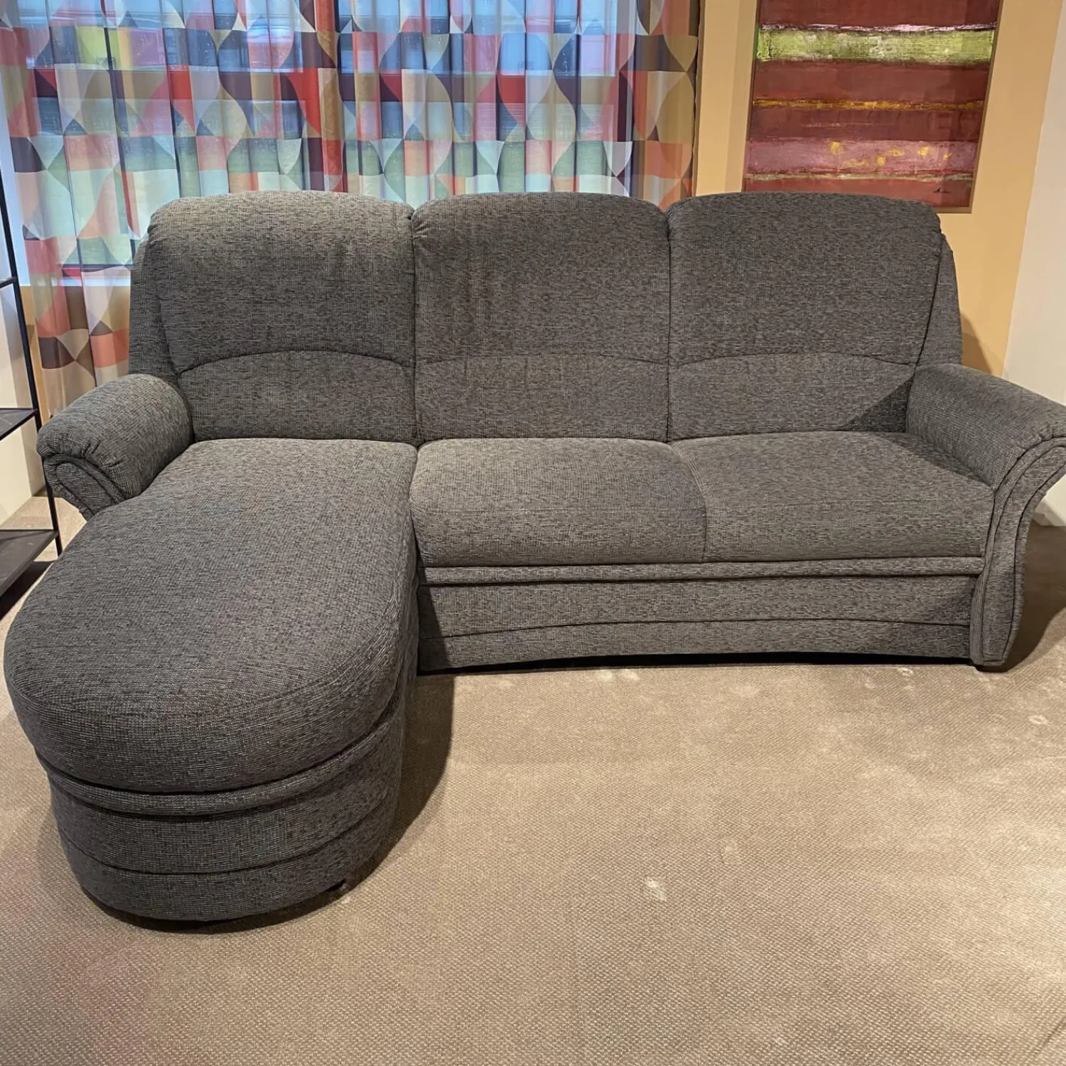 Arco Ecksofas|Ecksofa Aachen Stoff Q2 Uni Stein Grau
