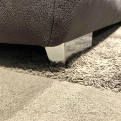 Megapol Ecksofas|Ecksofa Agent Stoff Saddle Anthrazit mit Verstellfunktionen und Stauraum