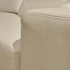 Brühl Ecksofas|3-Sitzer-Sofas|Ecksofa Alba Leder Volume 5622 44 Weiß Mit Kopfstütze