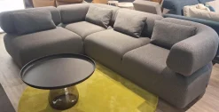 Brühl Ecksofas|Ecksofa All Together Stoff 44 0093 Grau mit 4 Kissen