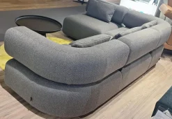 Brühl Ecksofas|Ecksofa All Together Stoff 44 0093 Grau mit 4 Kissen