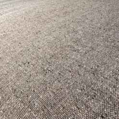 B&B Italia Ecksofas|Ecksofa Atoll Bezug Stoff Edit Steingrau Füße Verchromt Schwarz Lackiert Inklusive Sofakissen Rolle