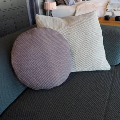 Montis Ecksofas|Ecksofa Aztec 2,5-Sitzer Stoff Kvadrat Mosaic 972 Blaugrün