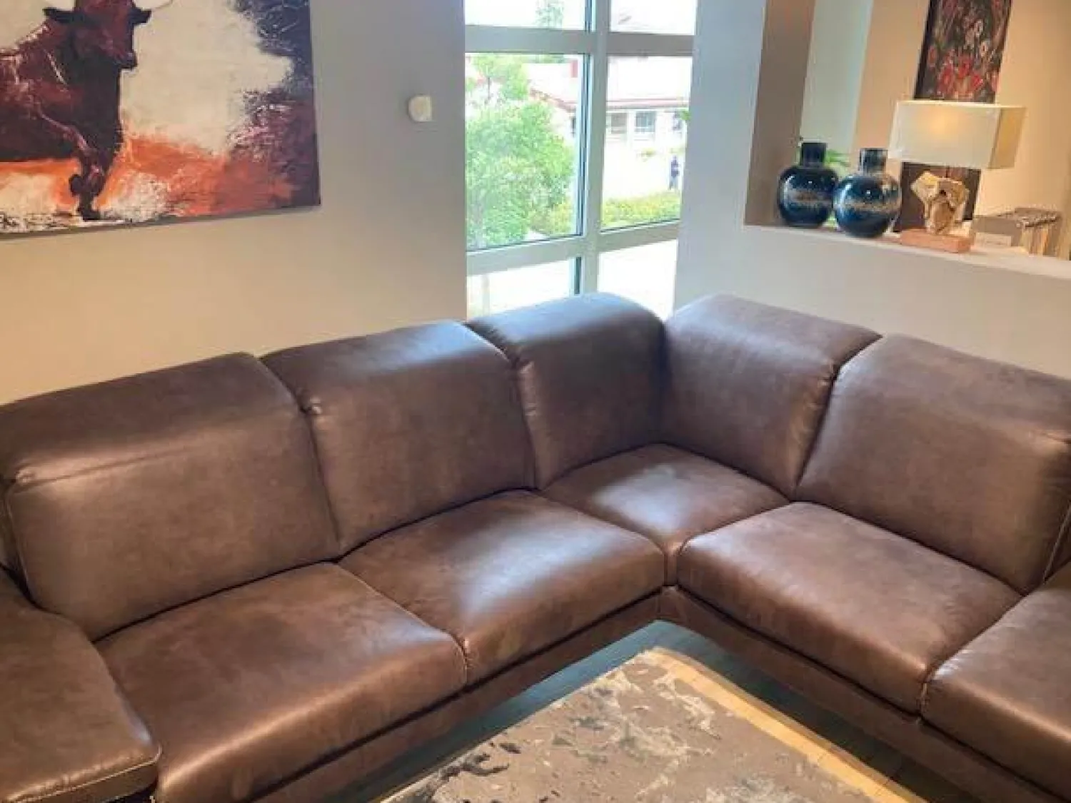 Activineo Ecksofas|Ecksofa Benson Stoff Relax 123 Espresso Braun Füße Braun Geölt