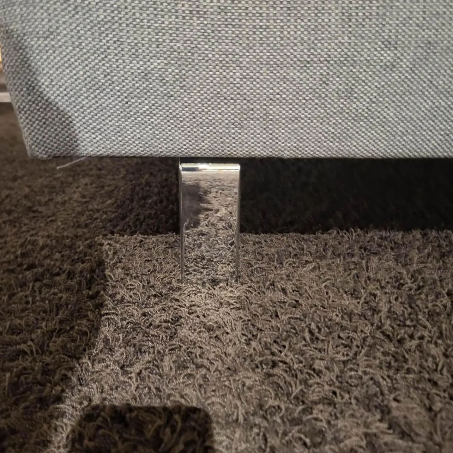 Activineo Ecksofas|Ecksofa Bergamo Stoff III Grau Winkelfuß Metall Inklusive Kopfstützen Und Sitztiefenverstellung