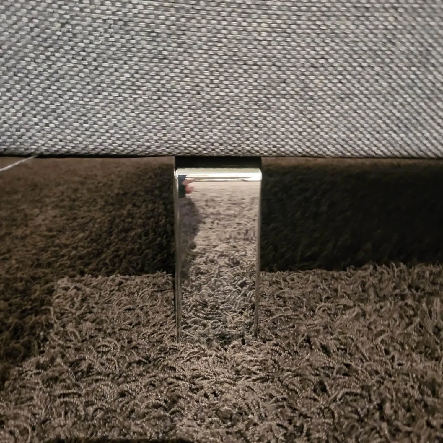 Activineo Ecksofas|Ecksofa Bergamo Stoff III Grau Winkelfuß Metall Inklusive Kopfstützen Und Sitztiefenverstellung