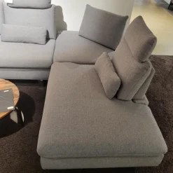 Activineo Ecksofas|Ecksofa Bergamo Stoff III Grau Winkelfuß Metall Inklusive Kopfstützen Und Sitztiefenverstellung