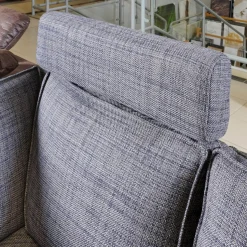 Puhlmann Ecksofas|Ecksofa Bern Stoff Sunnyboy CH3031 Grau 096 Füße Metall Diamond Schwarz Matt