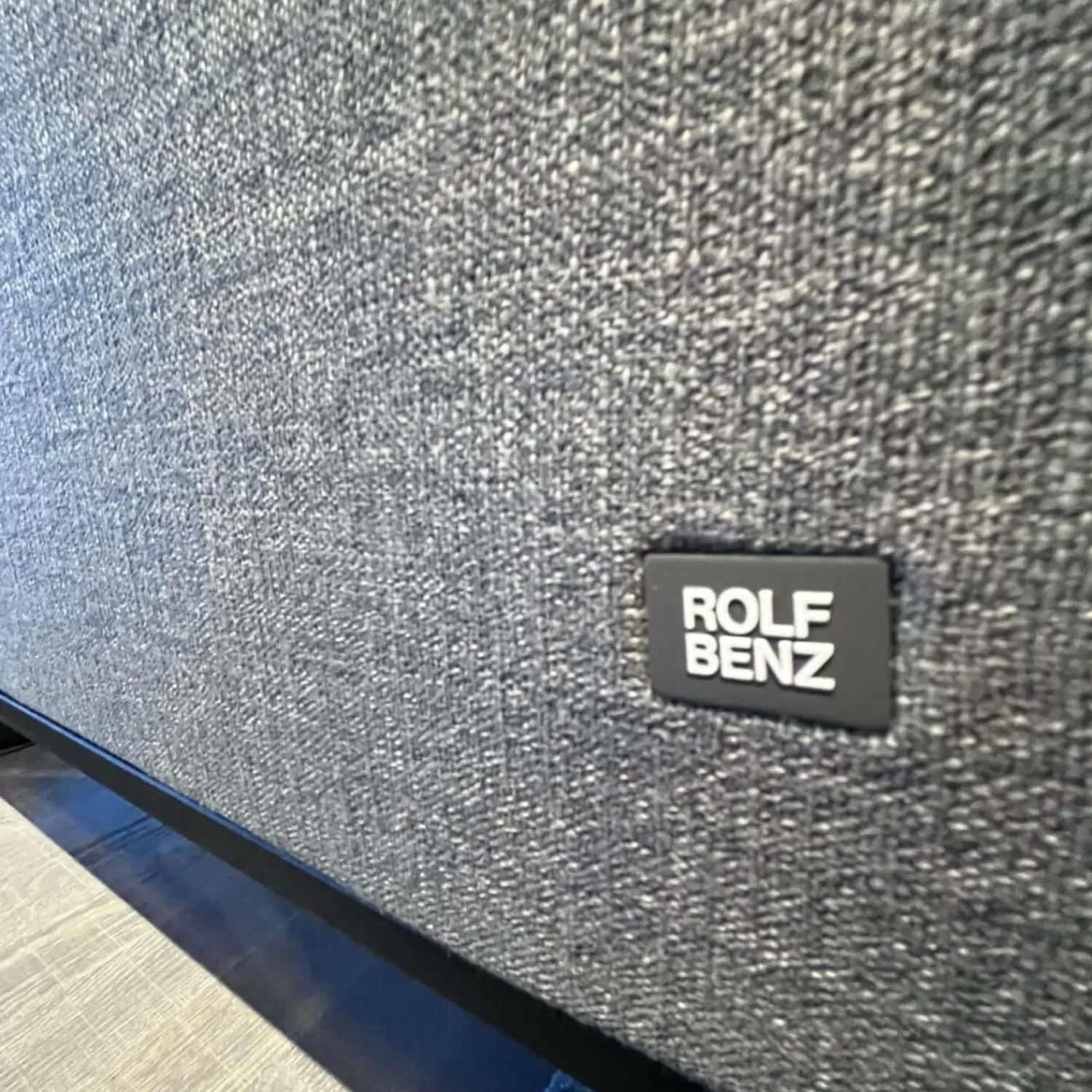 Rolf Benz Ecksofas|Ecksofa Cara Stoff 14.164 Mittel Eisengrau Stoff 22.202 Hell Staubgrau Füße Schwarz