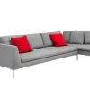 B&B Italia Ecksofas|Ecksofa Charles Large Stoff Cat A 2816251 Astro Grau Mit 9 Kissen