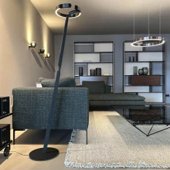 B&B Italia Ecksofas|Ecksofa Charles Large Stoff Super Sirte Kieferngrün Füße Aluminium Schwarz Verchromt Lackiert