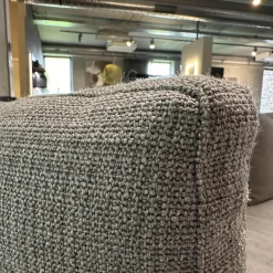 B&B Italia Ecksofas|Ecksofa Charles Stoff Esopo 2522151 Hellgrau Füße Aluminium Poliert mit Kissen