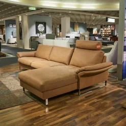 Erpo Ecksofas|Ecksofa CL 960 Leder 390.850 Tabac Braun Kufe HG