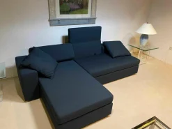 Brühl Ecksofas|Ecksofa Clip Stoff 69 Blau mit Schlaffunktion