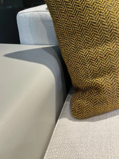 Minotti Ecksofas|Ecksofa Connery Stoff Bright 01 Bianco Cat. H Weiß