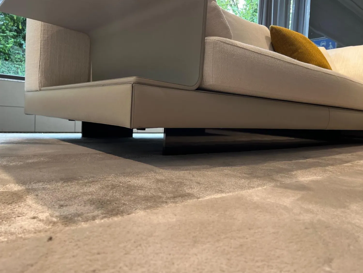 Minotti Ecksofas|Ecksofa Connery Stoff Bright 01 Bianco Cat. H Weiß